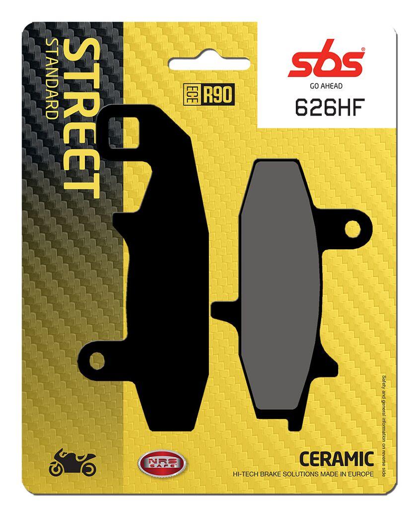 626HF - SBS HF Street Ceramic Organic Front Brake Pads For Suzuki DR650R 1992