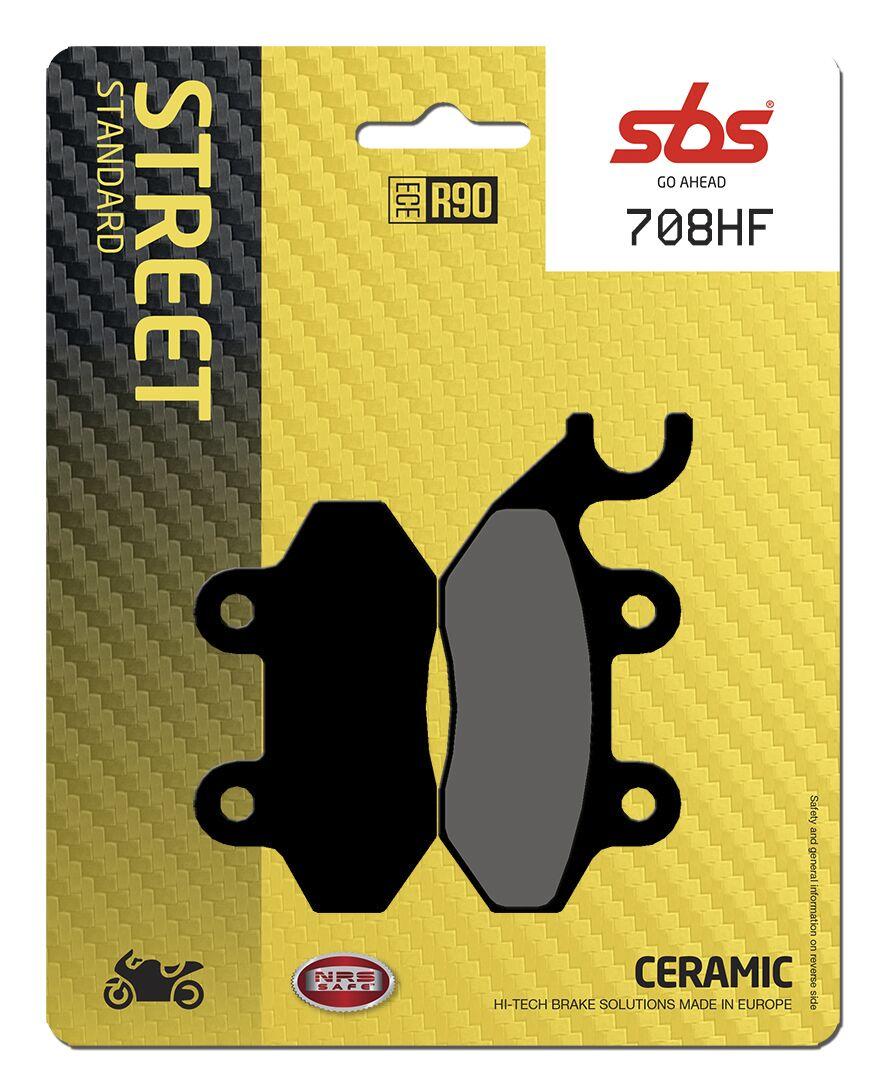 708HF - SBS HF Street Ceramic Organic Brake Pads For Sym Attila 125 1999-2000