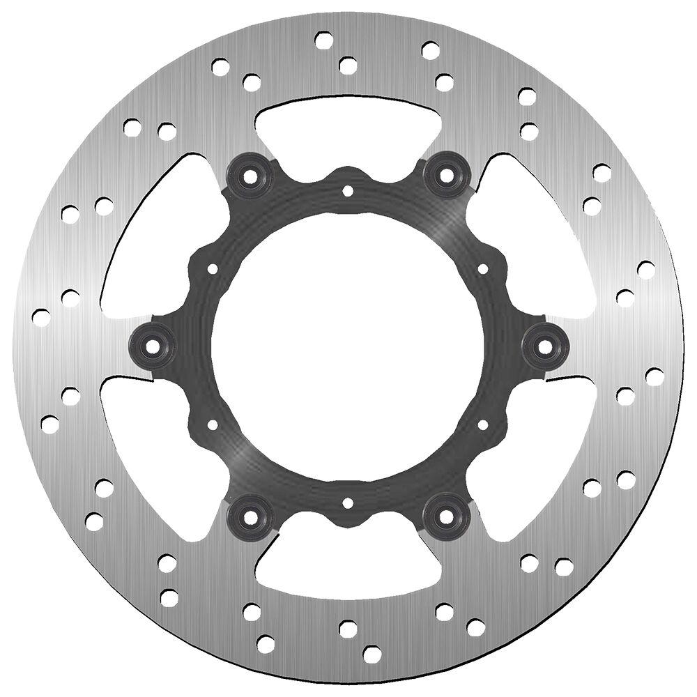 5325 - SBS Stainless Steel Rear Brake Disc For KTM Adventure 1050 2015-2016 - Black/Silver