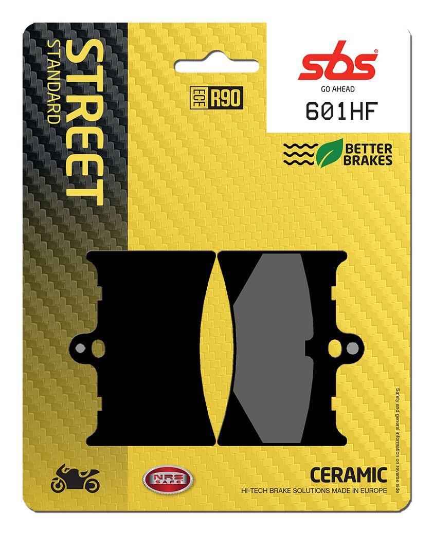 601HF - SBS HF Street Ceramic Organic Front Brake Pads For Aprilia AF1 125 1989-1992