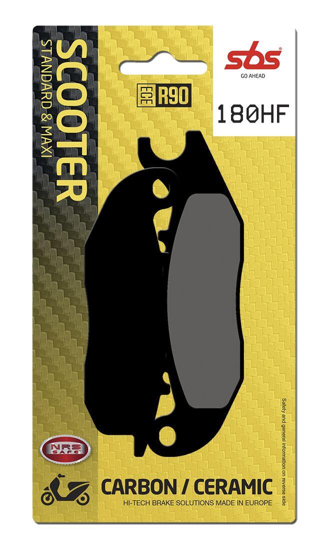 180HF - SBS HF Street Ceramic Organic Front Brake Pads For Honda ANF 125 2007-2011