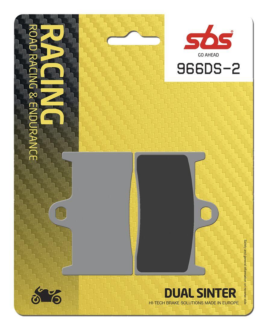 966DS-2 - SBS DS Dual Sintered Quick Change Front Brake Pads For Yamaha YZF-R6 600 2017-2025