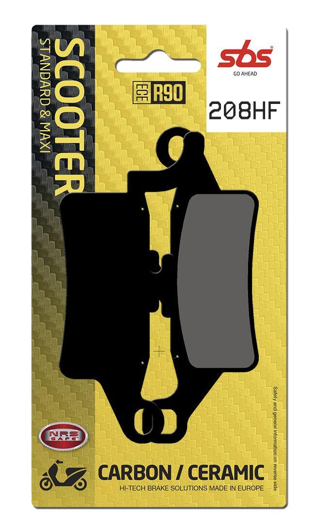 Sbs 208Hf - Hf Street Ceramic Organic Front Brake Pads For Yamaha Hw 125 2012-2017