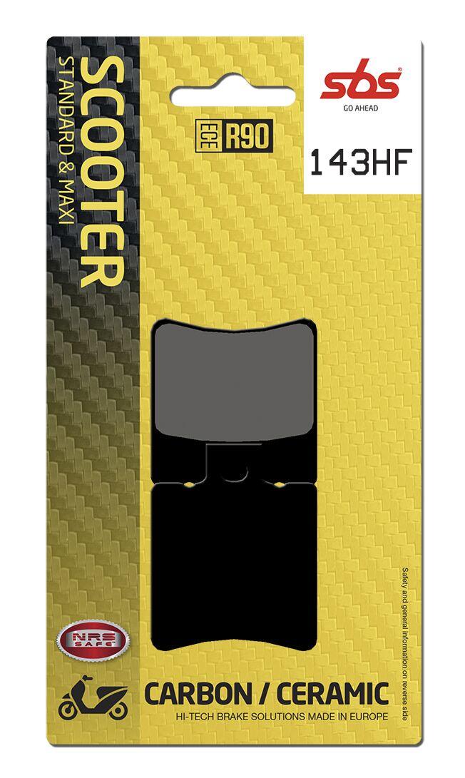 143HF - SBS HF Street Ceramic Organic Front Or Rear Brake Pads For Aprilia Area 51 50 1999-2002