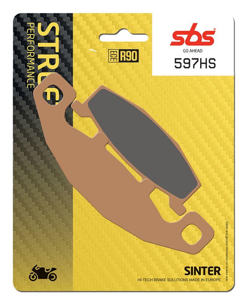 597HS - SBS HS Street Excel Sintered Front Brake Pads For Suzuki DR800S 1991-1995