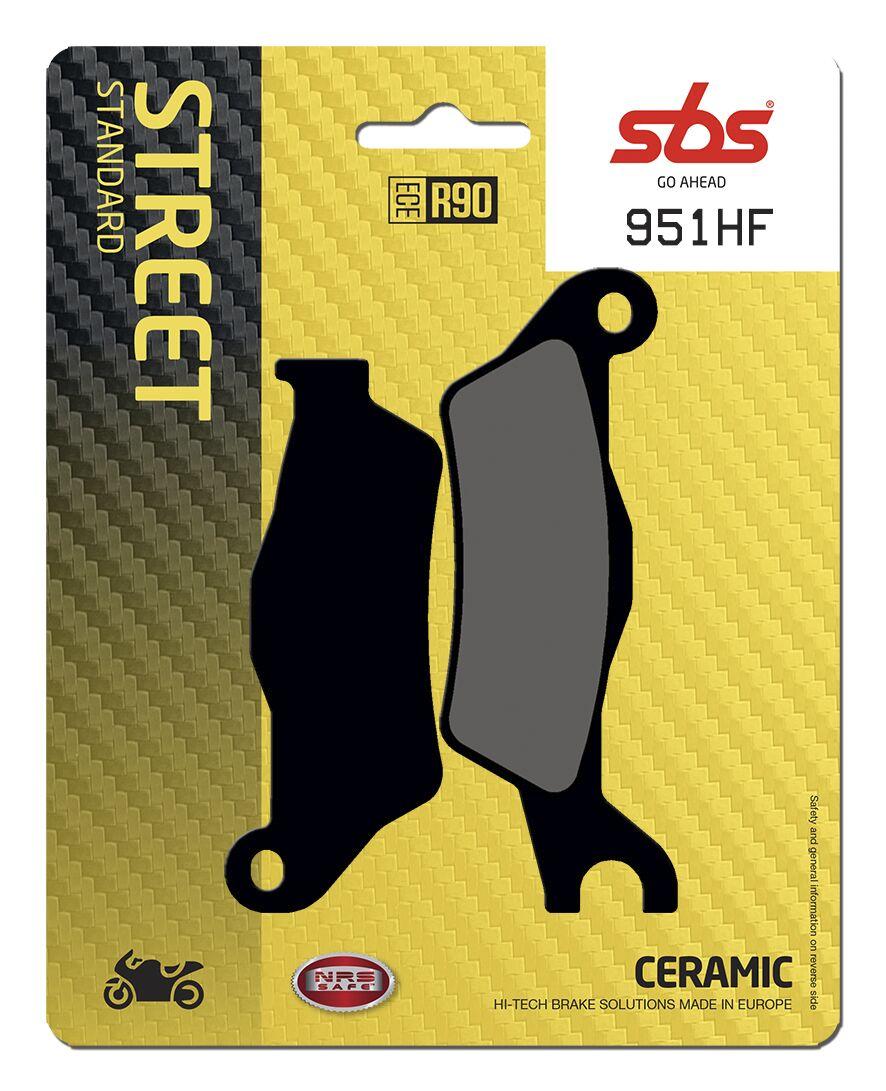 951HF - SBS HF Street Ceramic Organic Front Brake Pads For Suzuki GSX-R 125 2017-2024