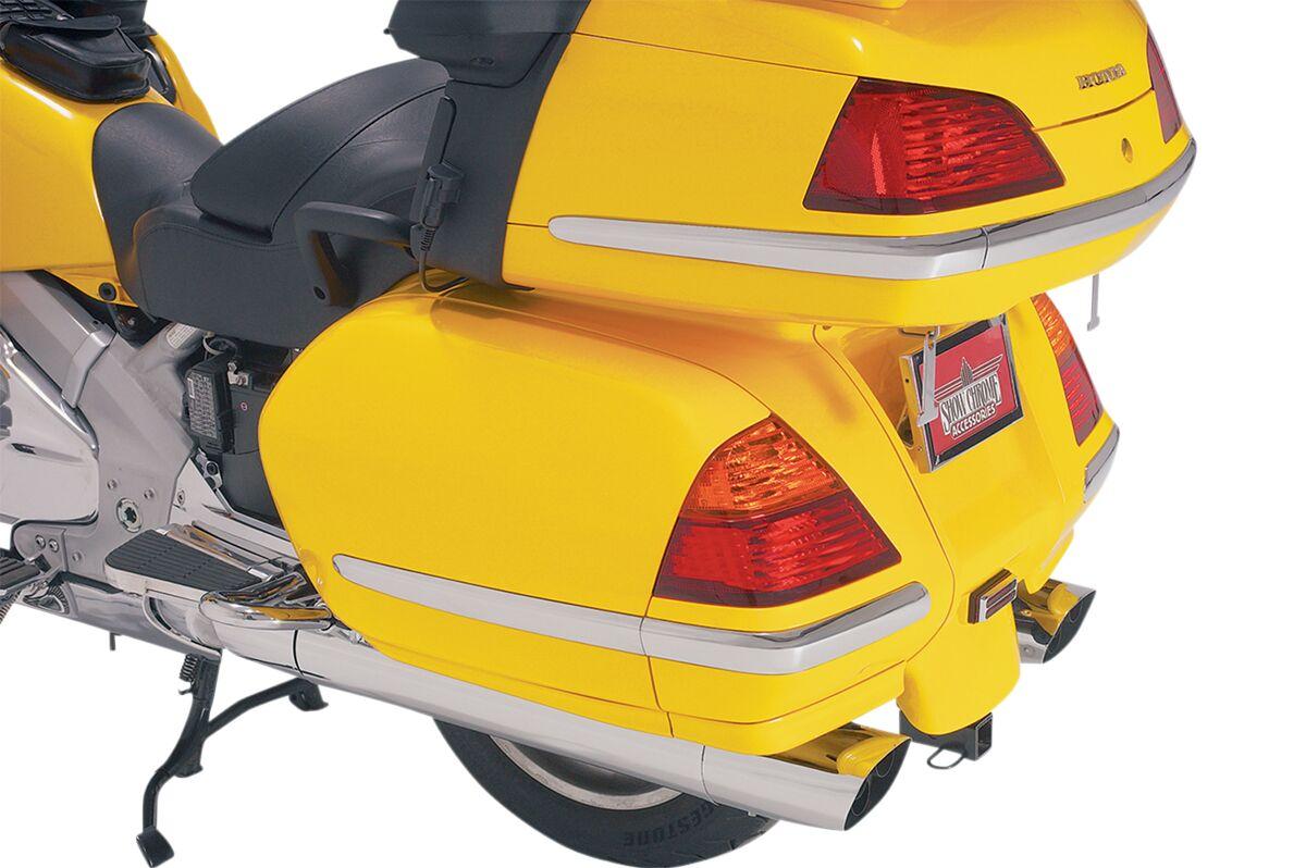 52-612 - Show Chrome Saddlebag Molding Inserts For Honda GL 1800 Gold Wing 2001-2010 - Chrome