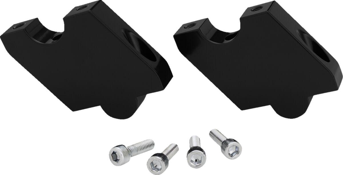 41-418 - Show Chrome Handlebar Risers For Can Am Ryker 600 ACE 2019-2024 50.8mm Black