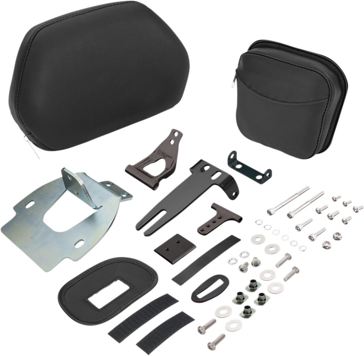 52-968 - Show Chrome Detachable Smart Mount Backrest Kit For Honda GL 1800 ABS 2018-2023 - Black