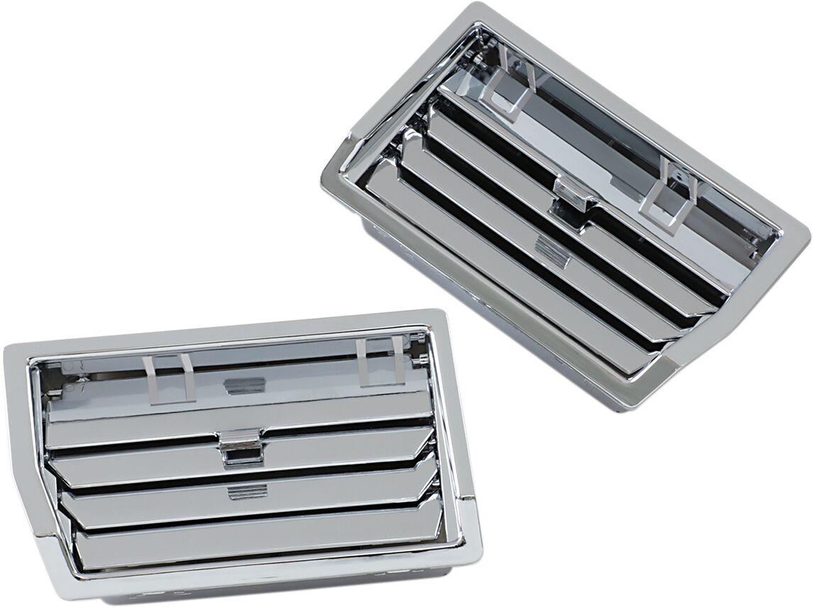 52-552 - Show Chrome Lower Fairing Fresh Air Vents For Honda GL 1500 1988-1990 - Chrome