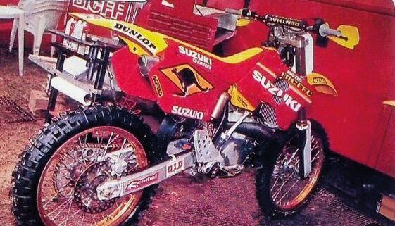 Tecnosel Red/Yellow 13V02 - Team Suzuki Seat Cover For Suzuki Rm125 1996-1998