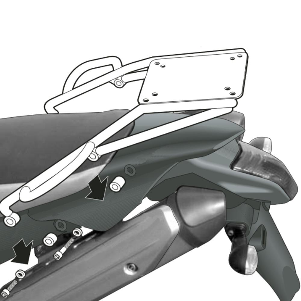 Shad Top Case Fitting Kit for Yamaha XT 660 R (04-16) image 2