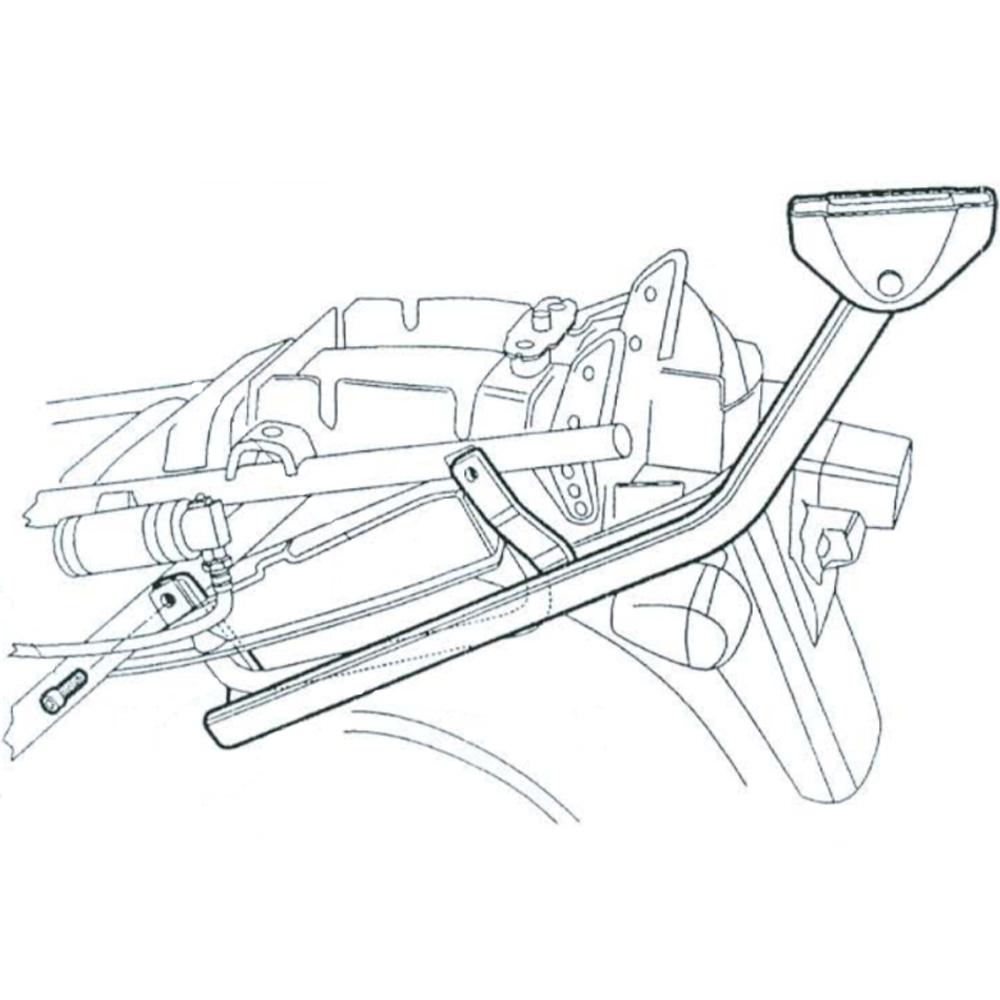 Shad Top Case Fitting Kit for Suzuki GSX 600 F (98-04)