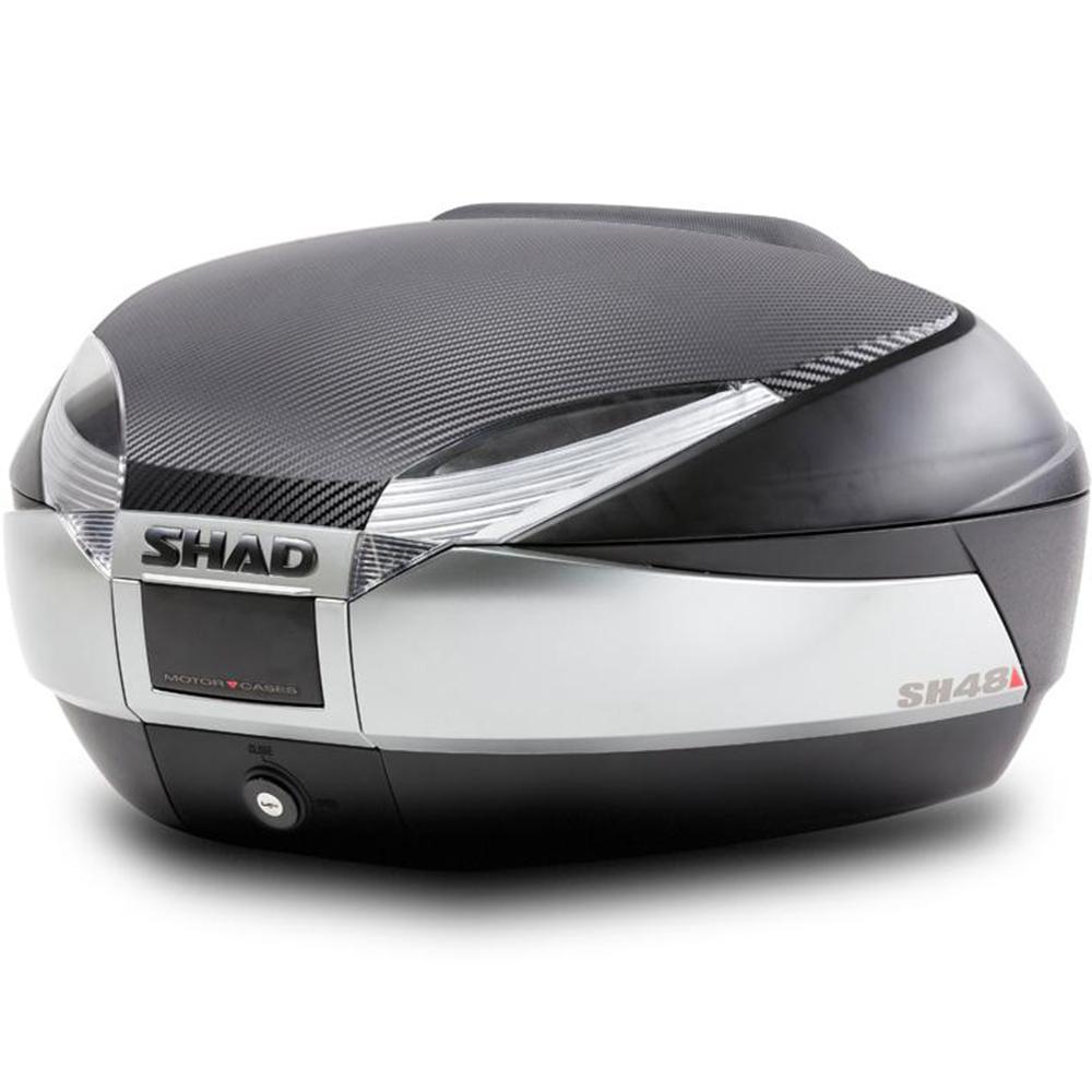 Shad SH48 Top Case 48L Titanium with Backrest and Carbon Cover image 2