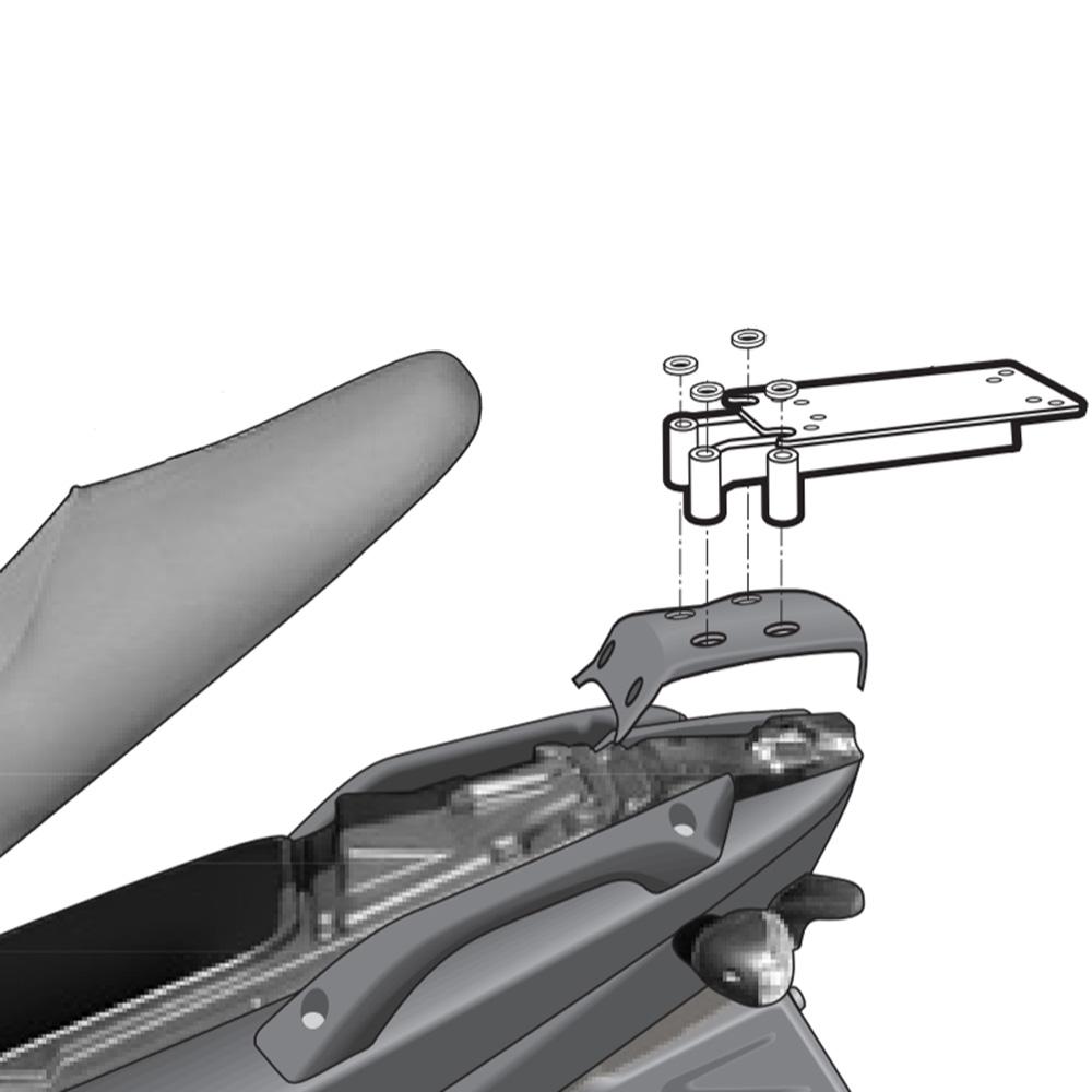 Shad Top Case Fitting Kit for Gilera Runner 50 (03-22)