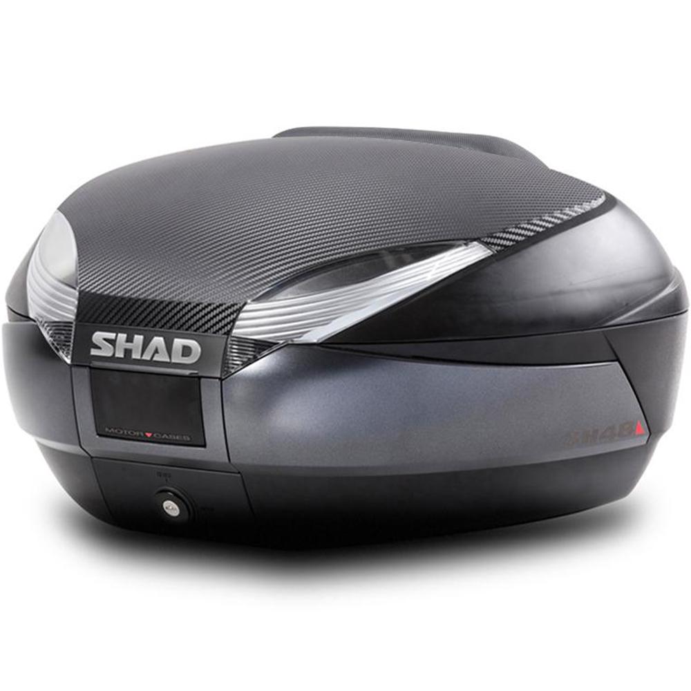 Shad Dark/Grey Sh48 Top Case 48L With Backrest And Carbon Cover