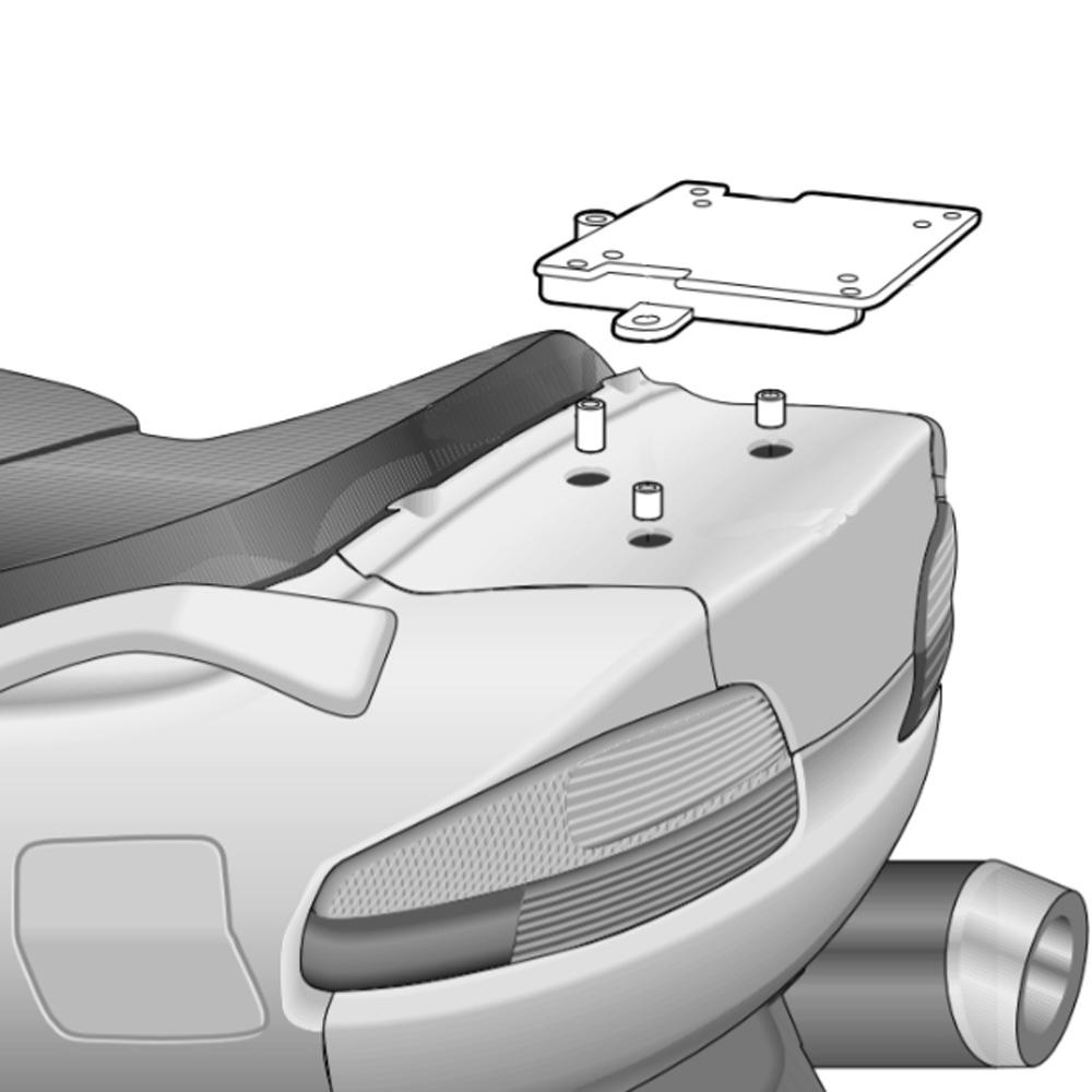 Shad Top Case Fitting Kit for Suzuki Burgman 650 (02-14) image 2