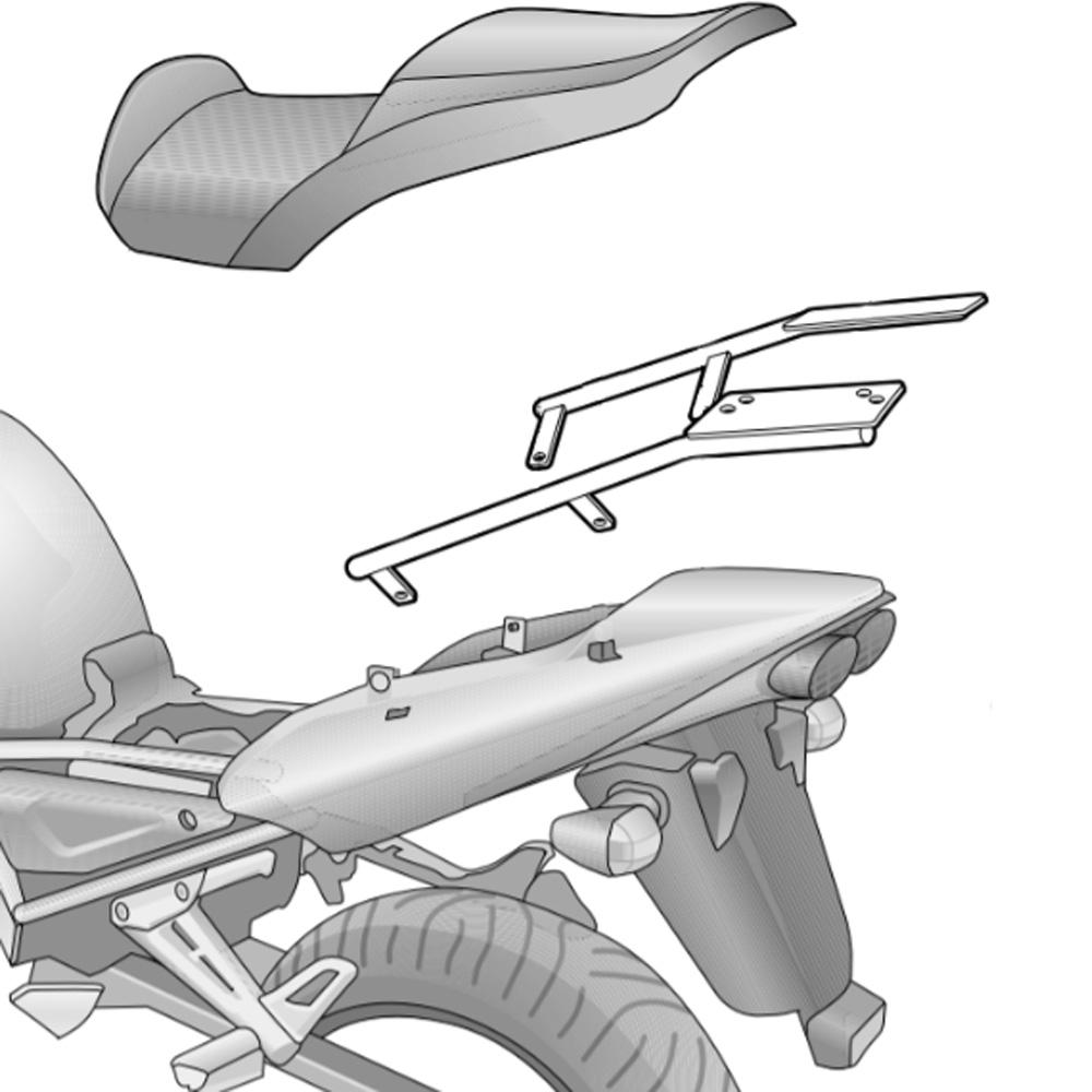 Shad Top Case Fitting Kit for Yamaha Fazer 1000 (01-05)