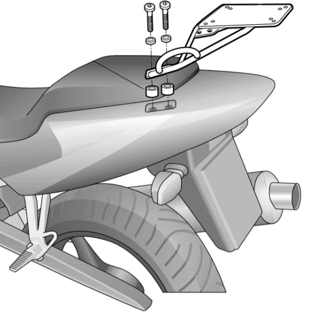 Shad Top Case Fitting Kit for Honda CBR 600 F (01-08)