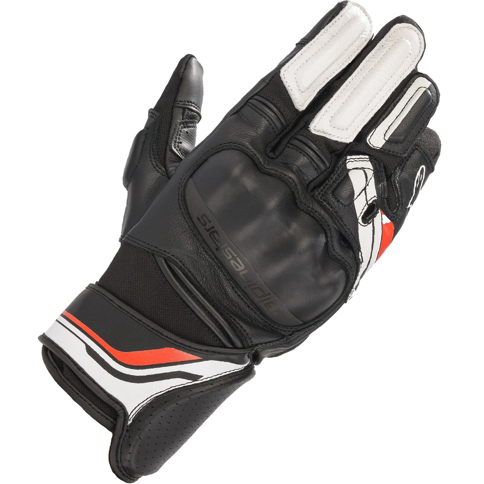 Alpinestars Booster V2 Motorcycle Gloves Black White