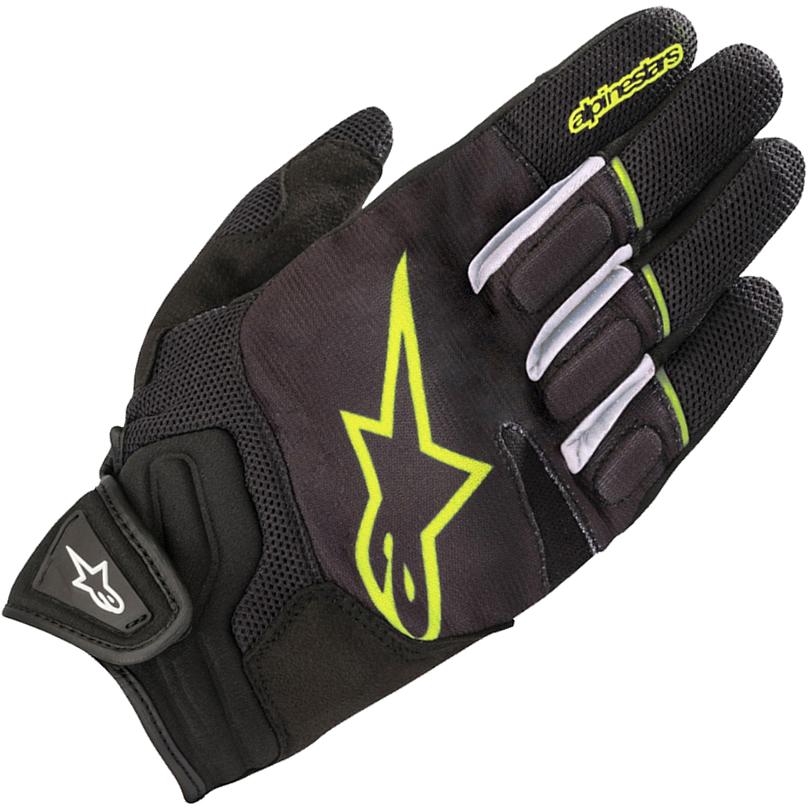 Alpinestars Black Yellow Fluo Atom Motorcycle Gloves Xxl