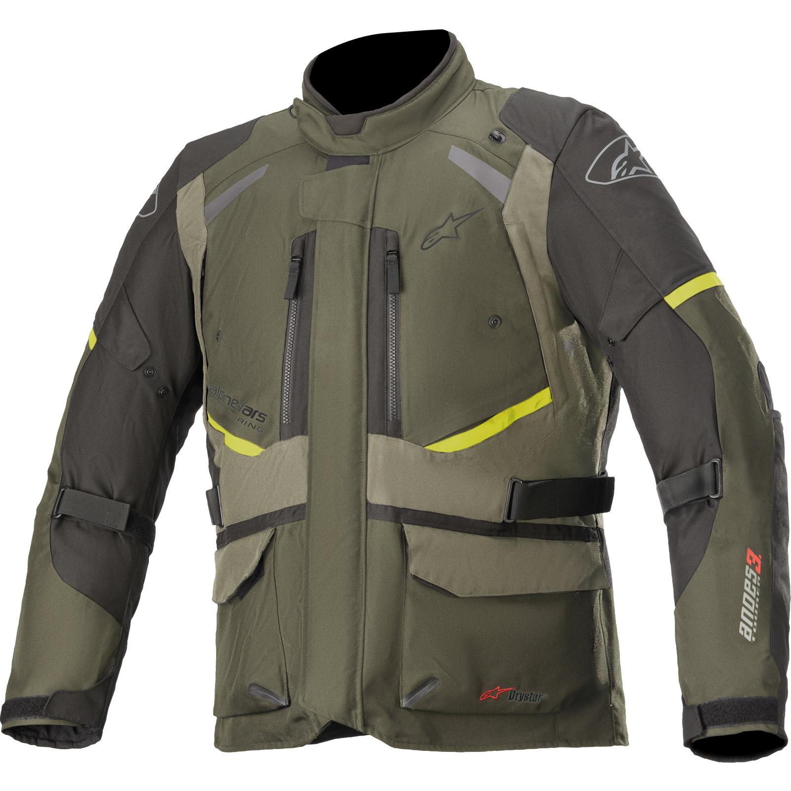 Alpinestars Andes DryStar v3 Motorcycle Jacket XXL Forest Military Green