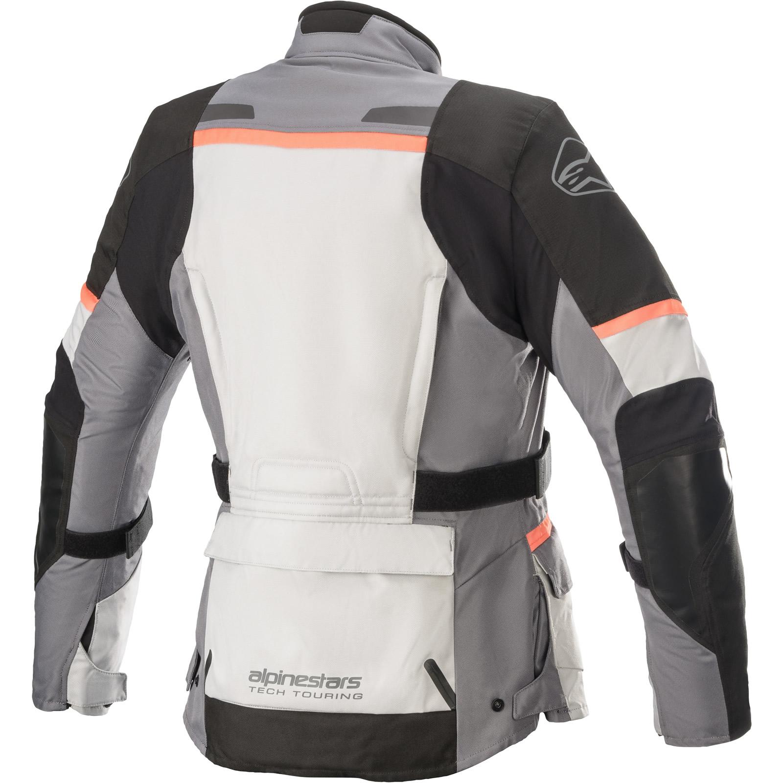 Alpinestars Stella Andes DryStar v3 Ladies Motorcycle Jacket XL Ice Grey Dark Grey Black Coral image 2