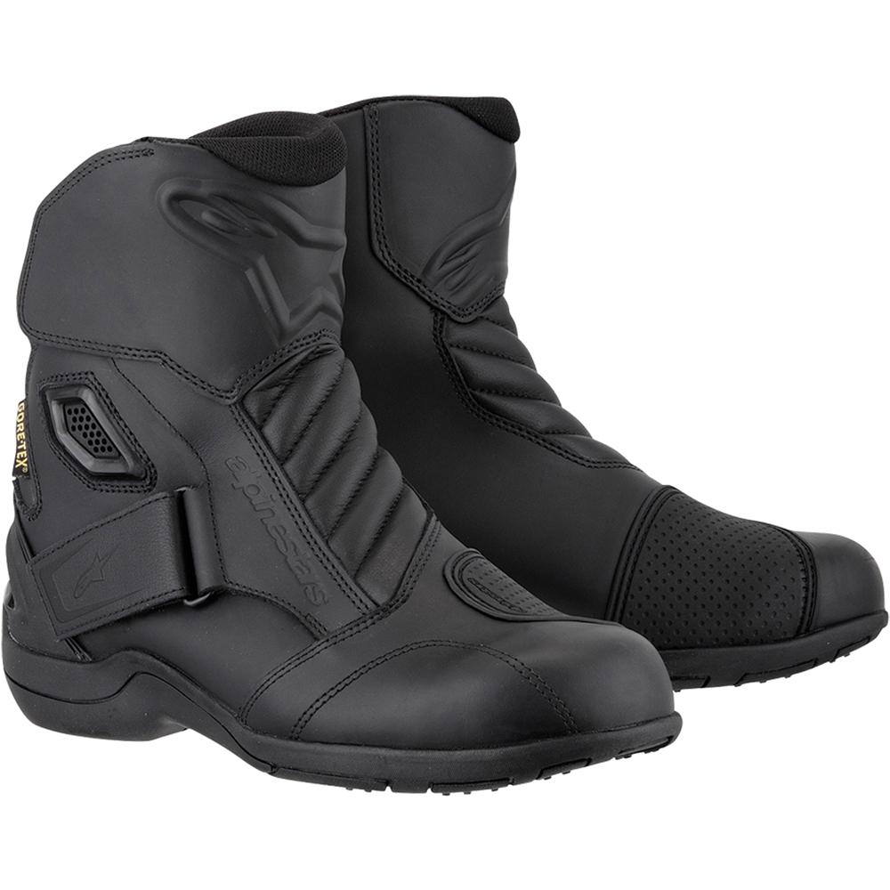 Alpinestars Black New Land Gore-Tex Ce Motorcycle Boots 36 (Uk 2)