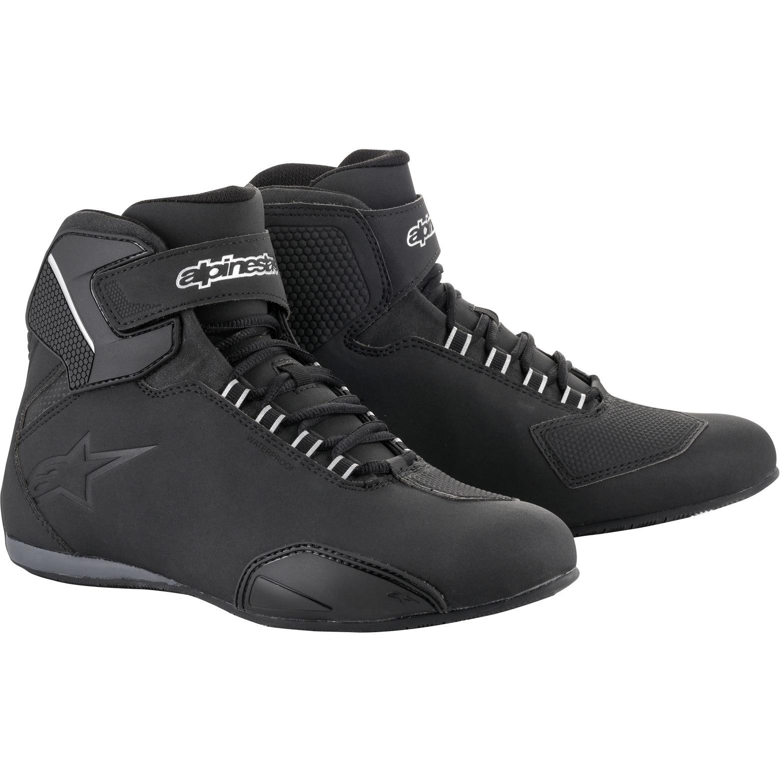 Alpinestars Black Sektor Wp Motorcycle Boots 47.5 (Uk 12.5)