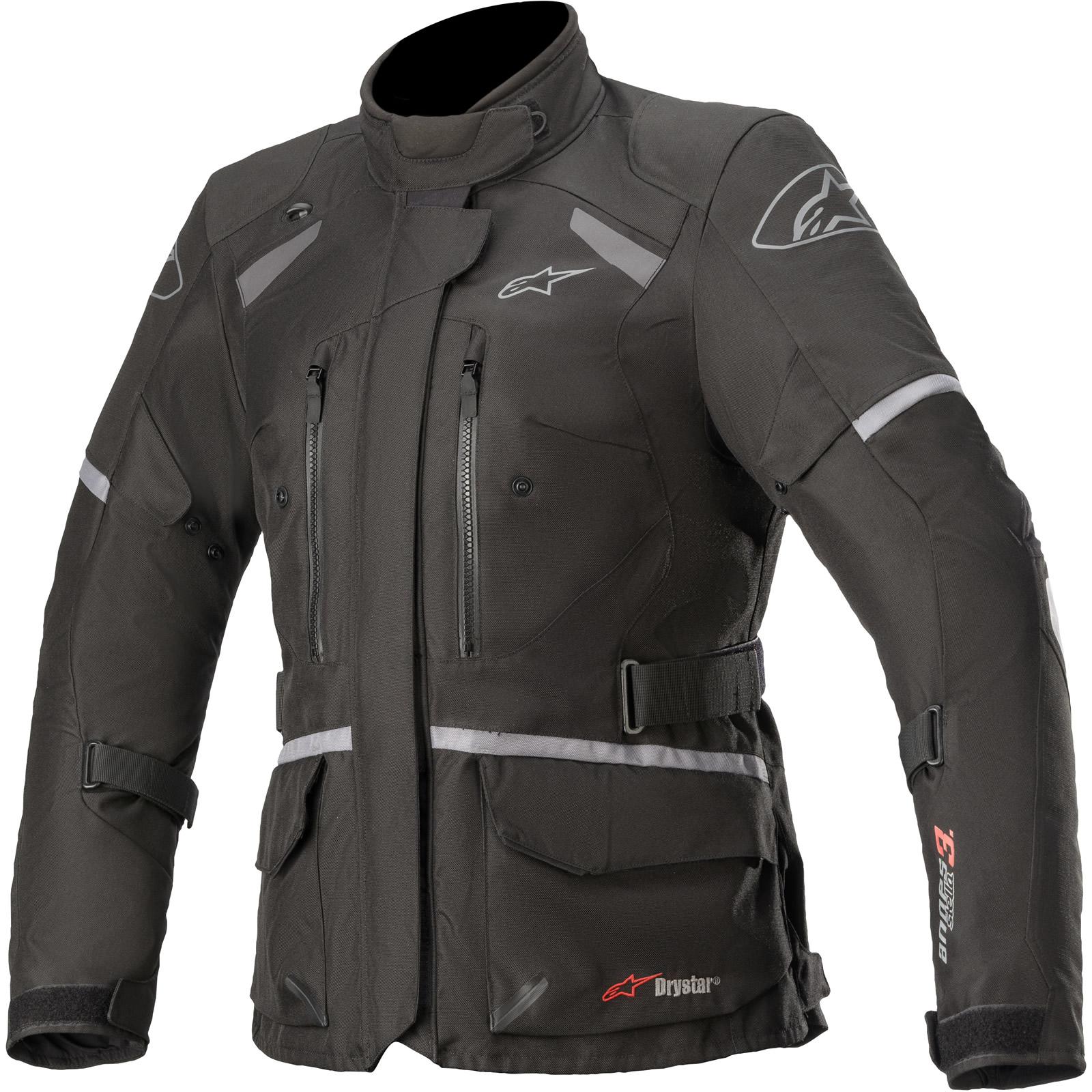 Alpinestars Women's Black Dark Grey Stella Andes Drystar V3 Motorcycle Jacket Xxl