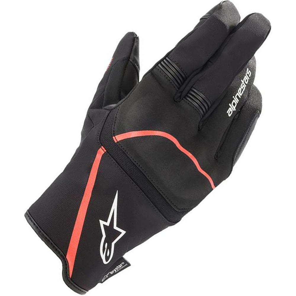 Alpinestars Syncro V2 DryStar Motorcycle Gloves Black Red Fluo