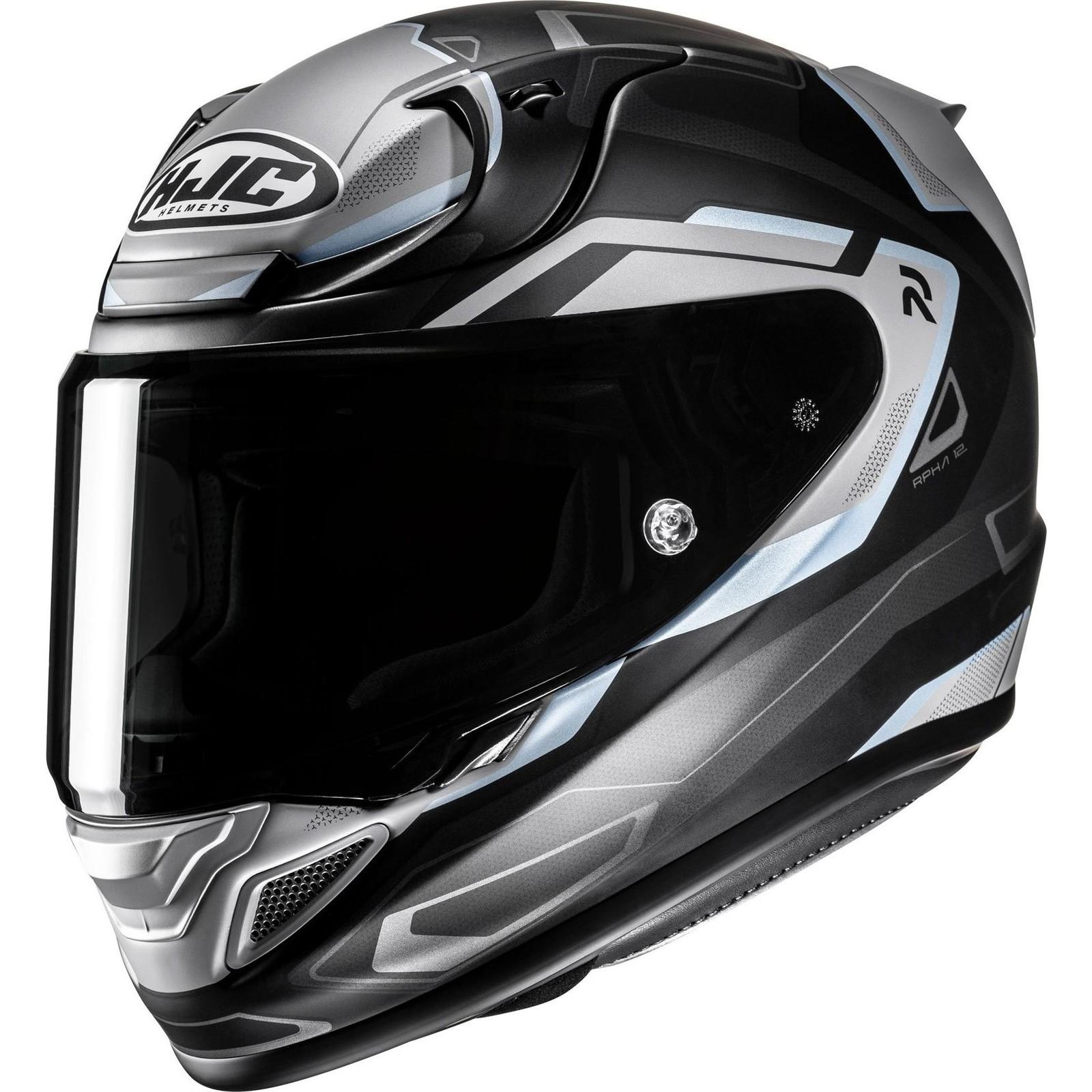 Hjc Black Rpha 12 Brels Motorcycle Helmet L (Mcssf)