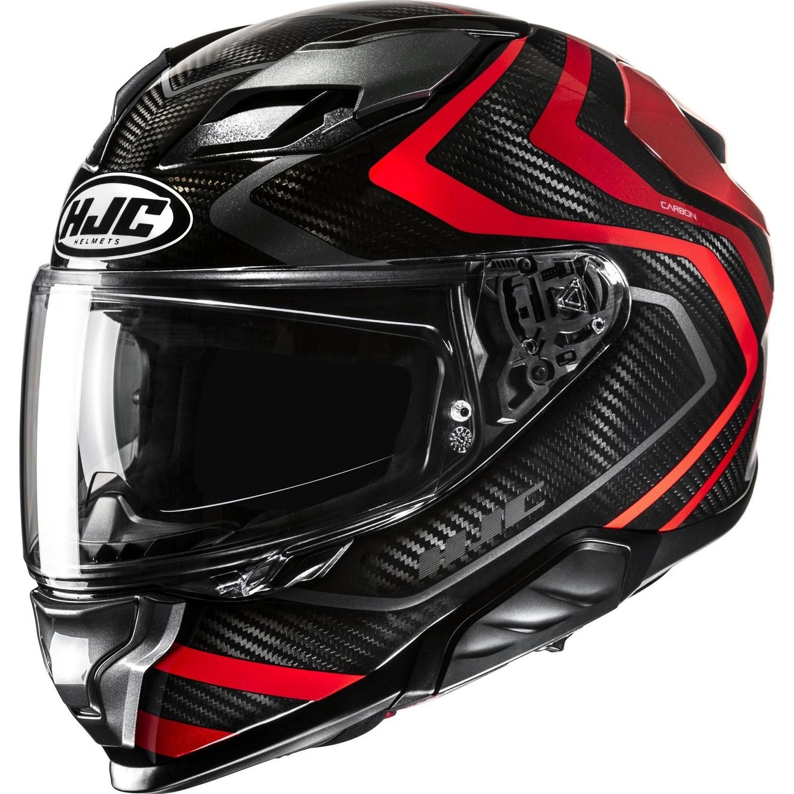 Hjc Red F71 Carbon Nevio Motorcycle Helmet L (Mc1)