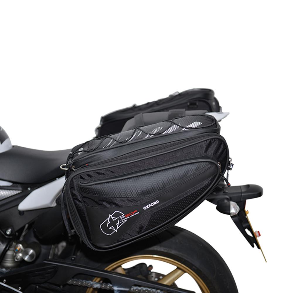 Oxford Black P50r Motorcycle Panniers 50L