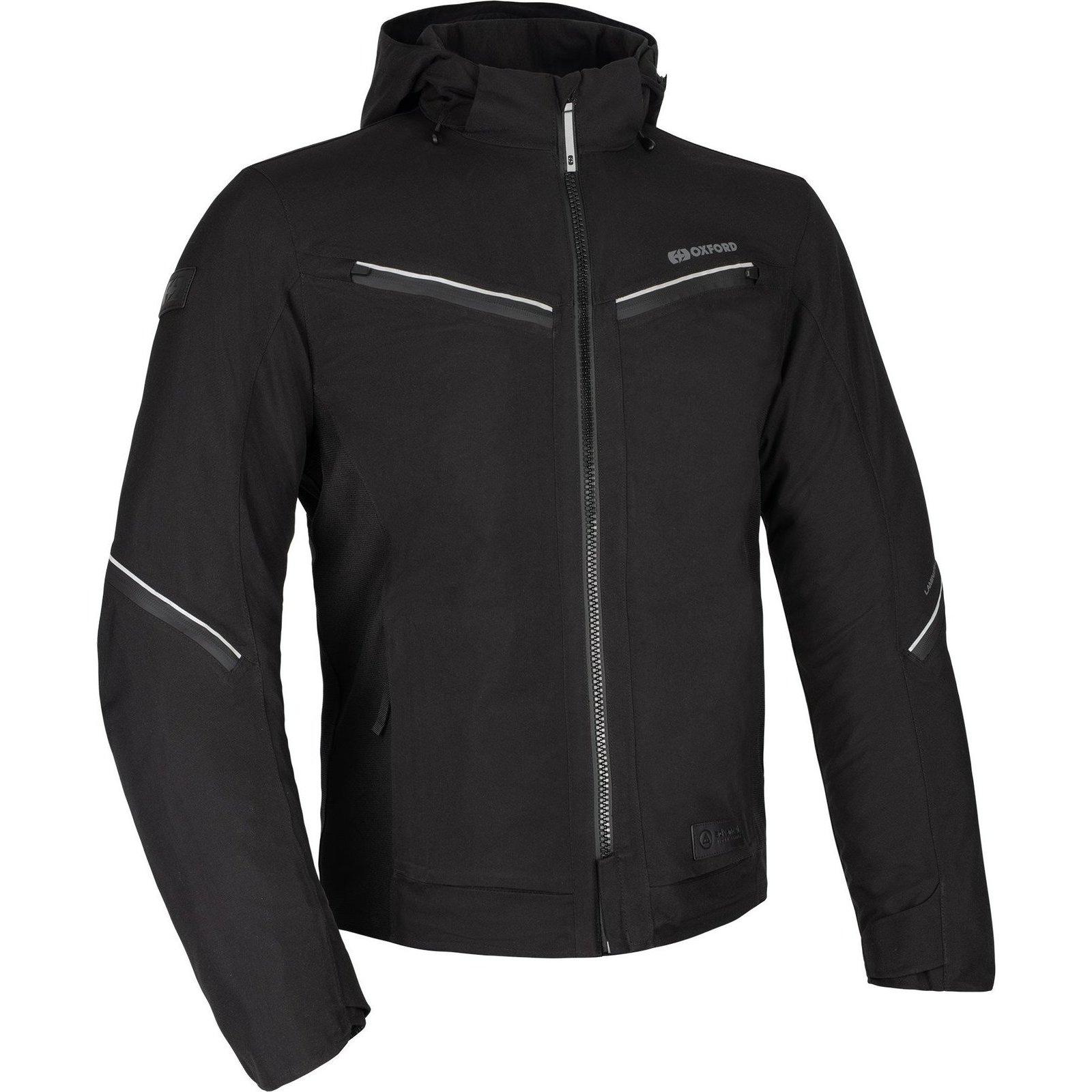 Oxford Black Mondial Street Dry2dry Motorcycle Jacket S