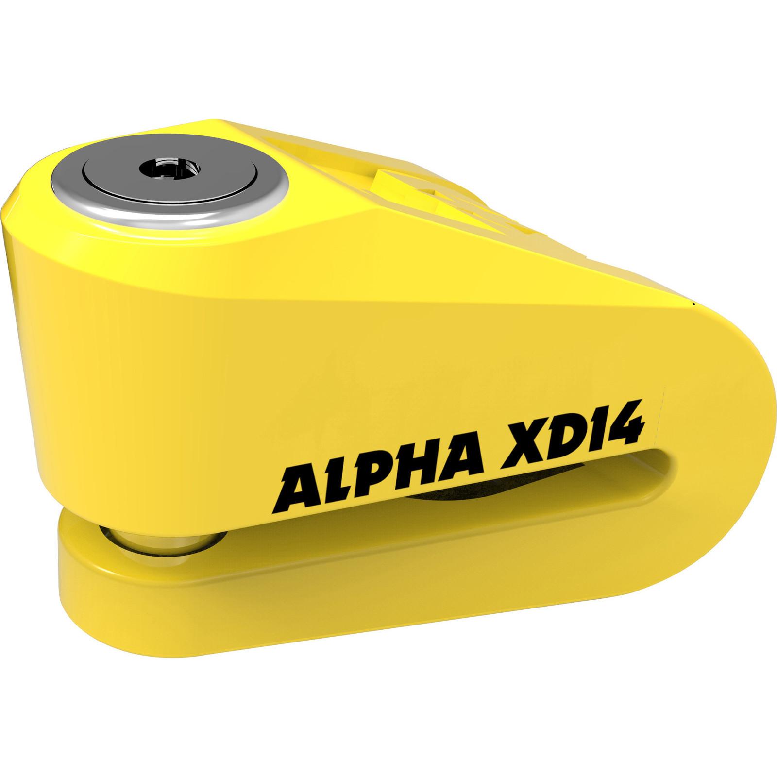 Oxford Yellow Alpha Xd14 Stainless Disc Lock (14 Mm Pin)