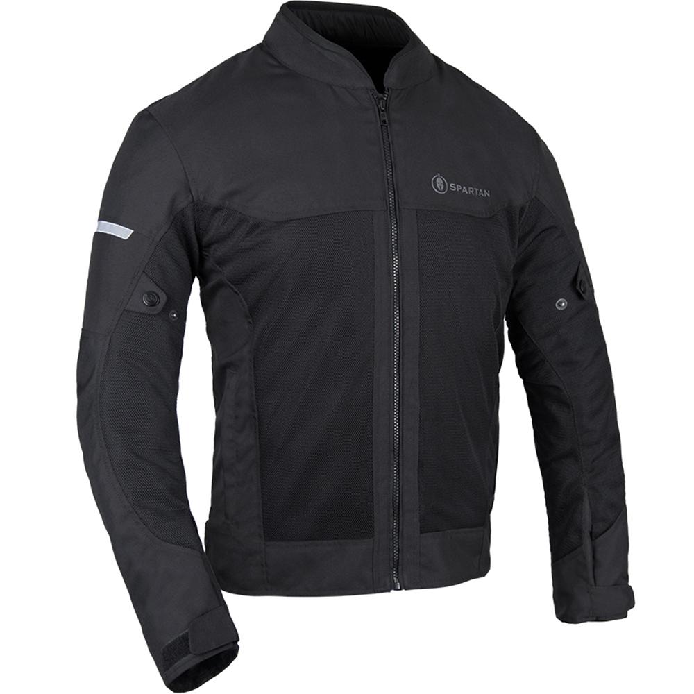 Oxford Stealth Black Spartan Air Motorcycle Jacket Xl