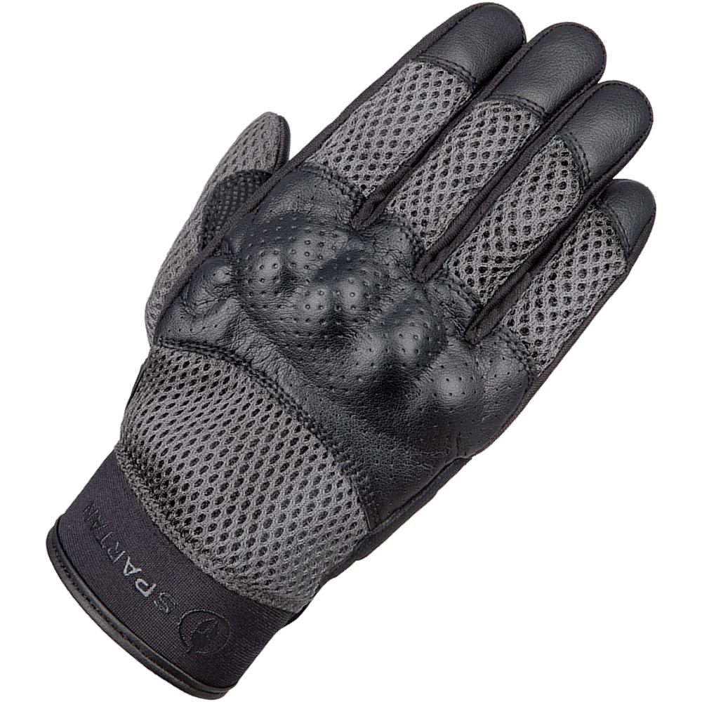 Oxford Black Grey Spartan Air Motorcycle Gloves S