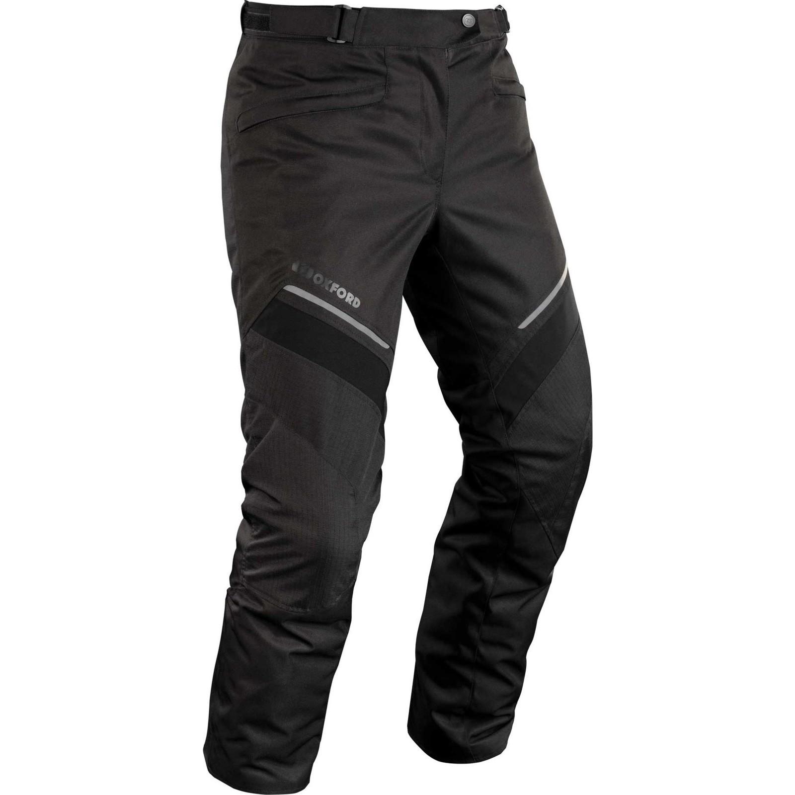 Oxford Women's Stealth Black Dakota 3.0 Motorcycle Trousers 16 Short
