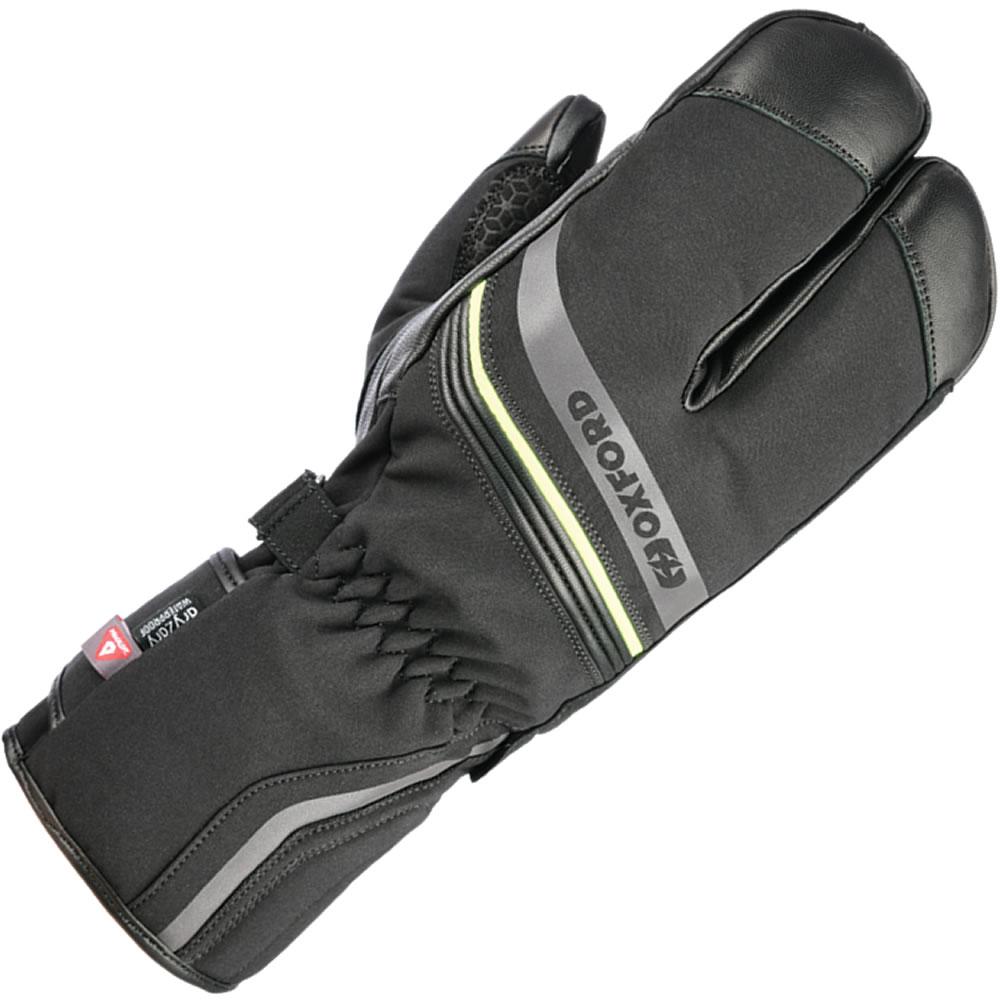 Oxford Stealth Black Polar 1.0 Motorcycle Gloves L
