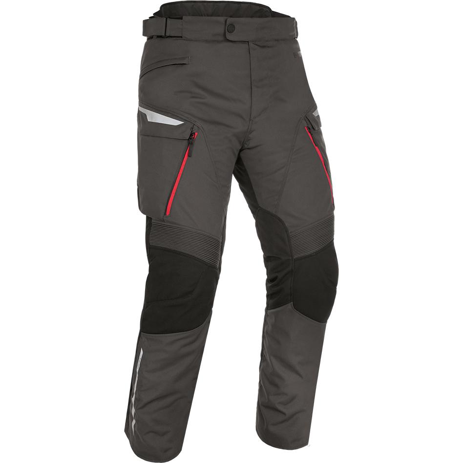 Oxford Montreal 4.0 Dry2Dry Motorcycle Trousers Black Grey Red Standard