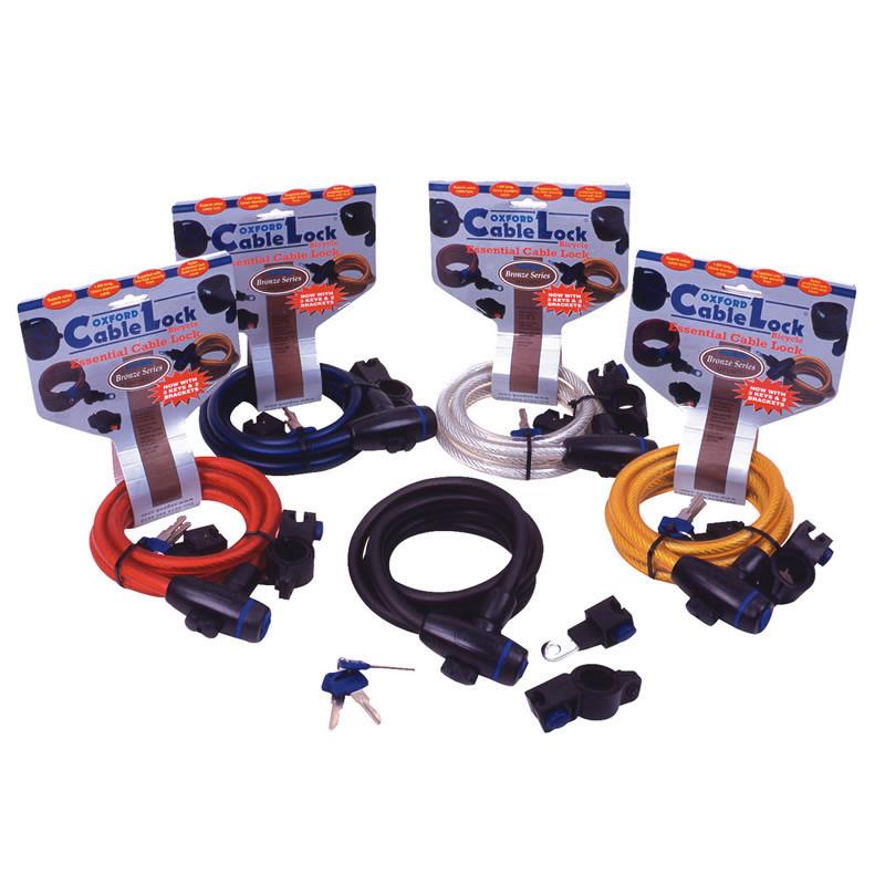 Oxford Red Cable Lock 1.8M