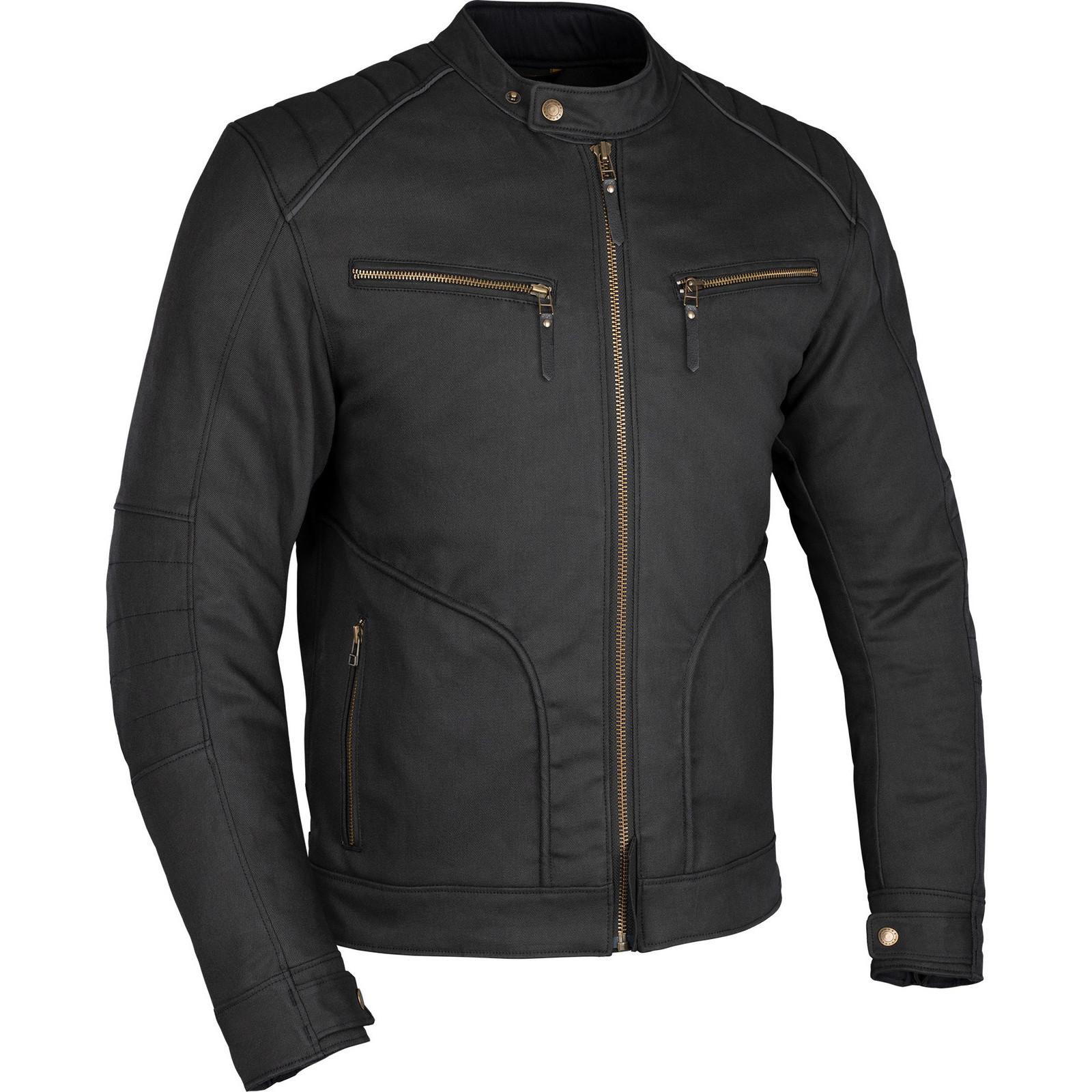 Oxford Black Holborn Motorcycle Jacket M Stealth