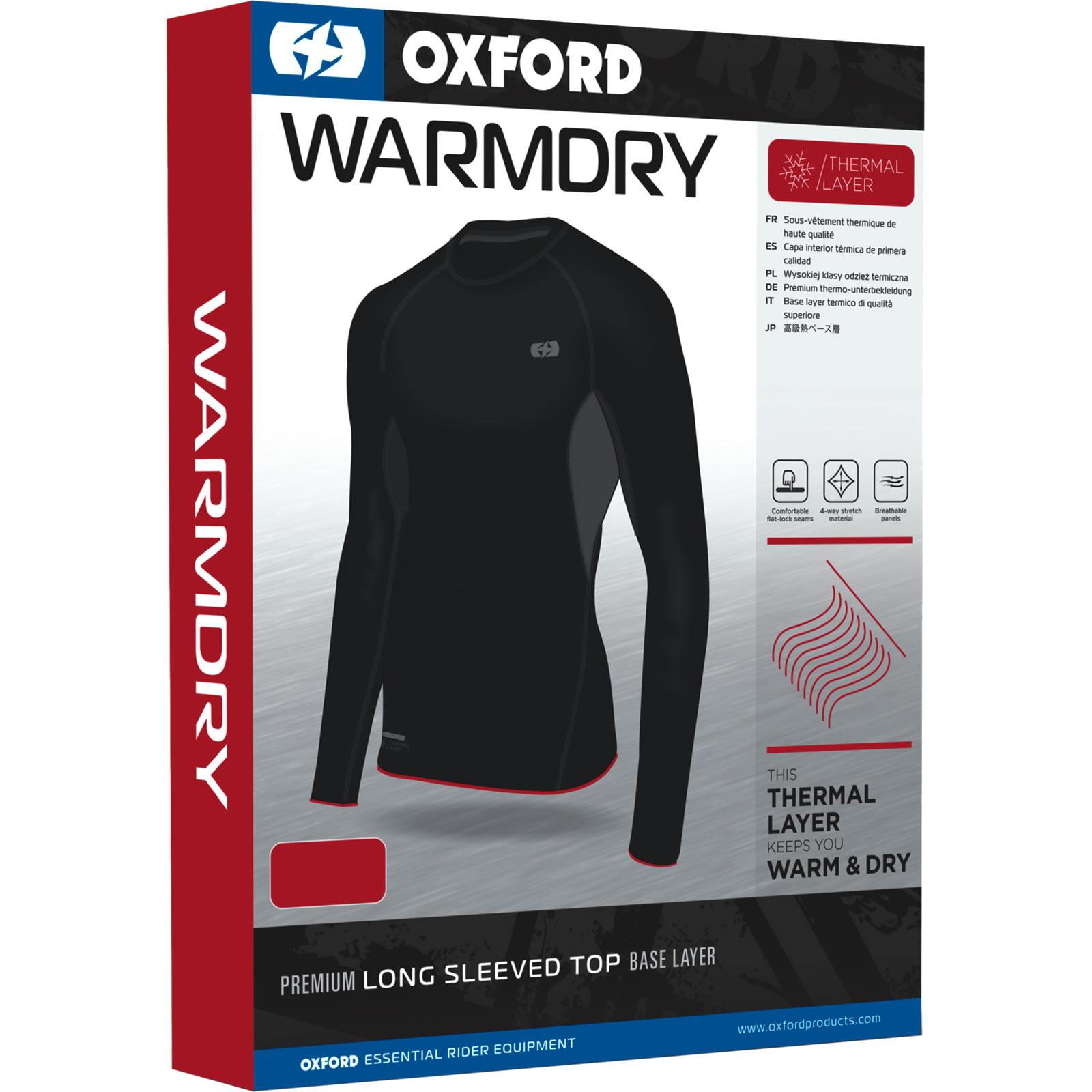 Oxford Black Layers Warm Dry Long Sleeve Top S