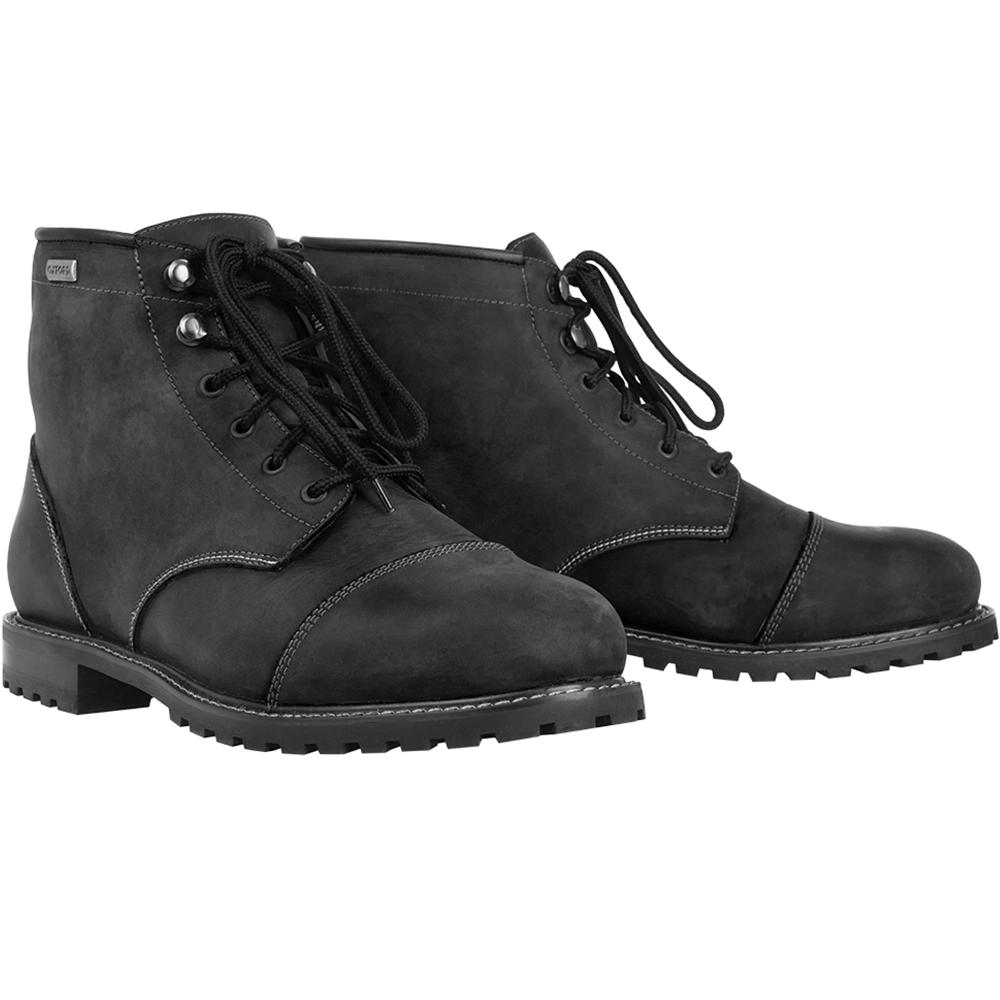 Oxford Hardy Leather Motorcycle Boots 46 Charcoal (UK 12)