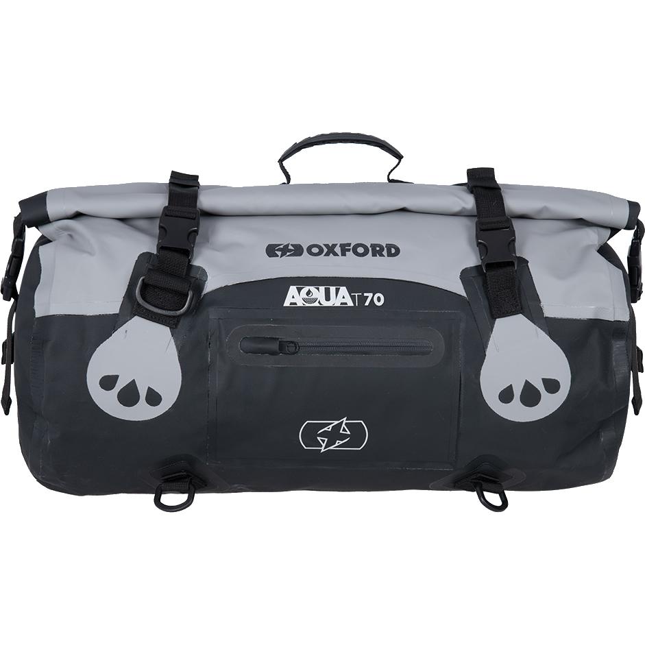 Oxford Grey Black Aqua T-70 Waterproof Roll Bag 70L