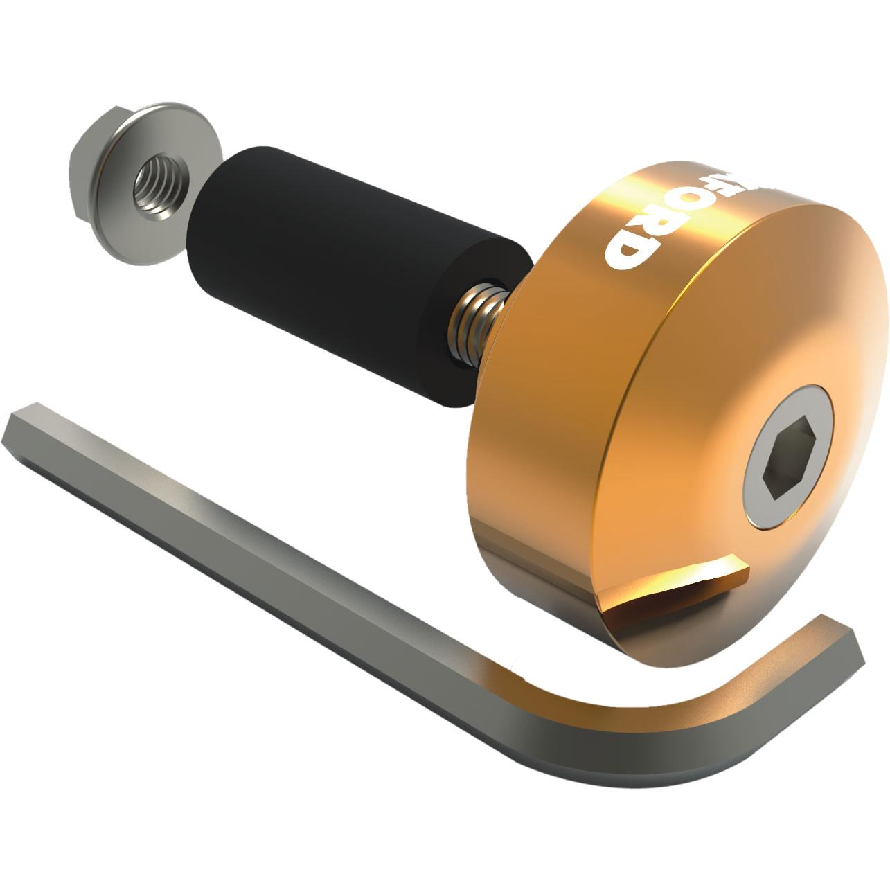 Oxford Aluminium Motorcycle Bar Ends 1 Gold