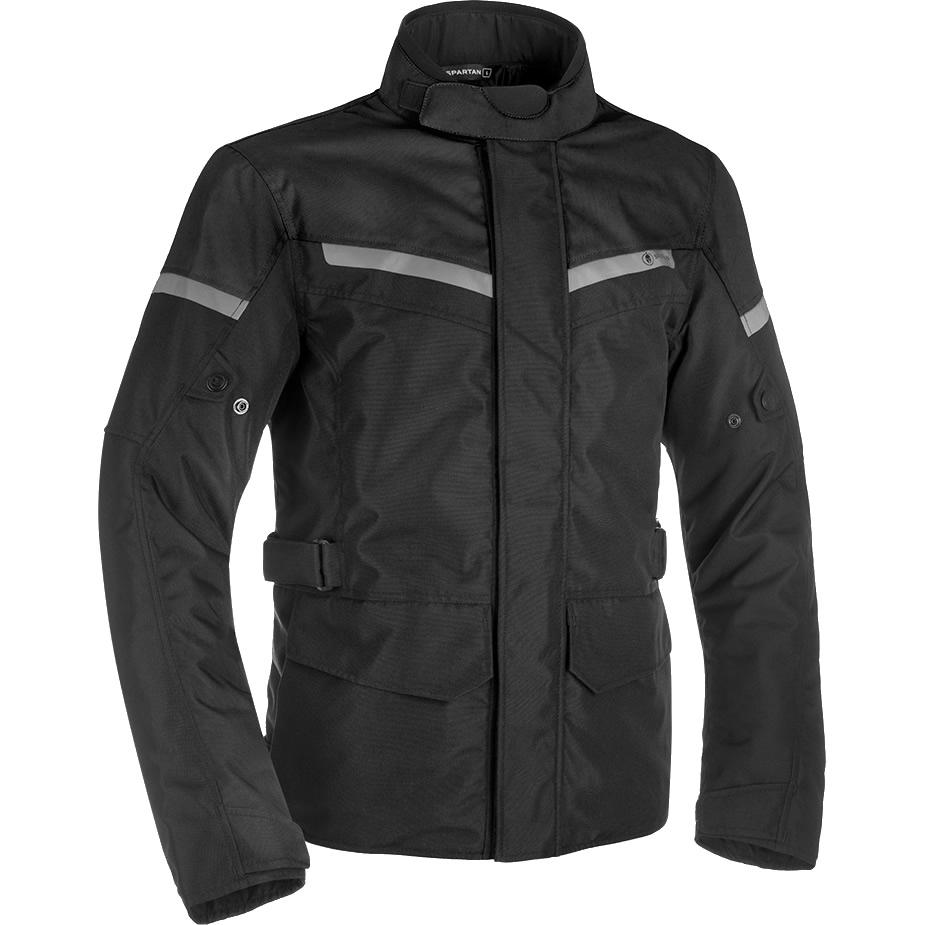 Oxford Black Spartan Long Motorcycle Jacket 4XL (50)