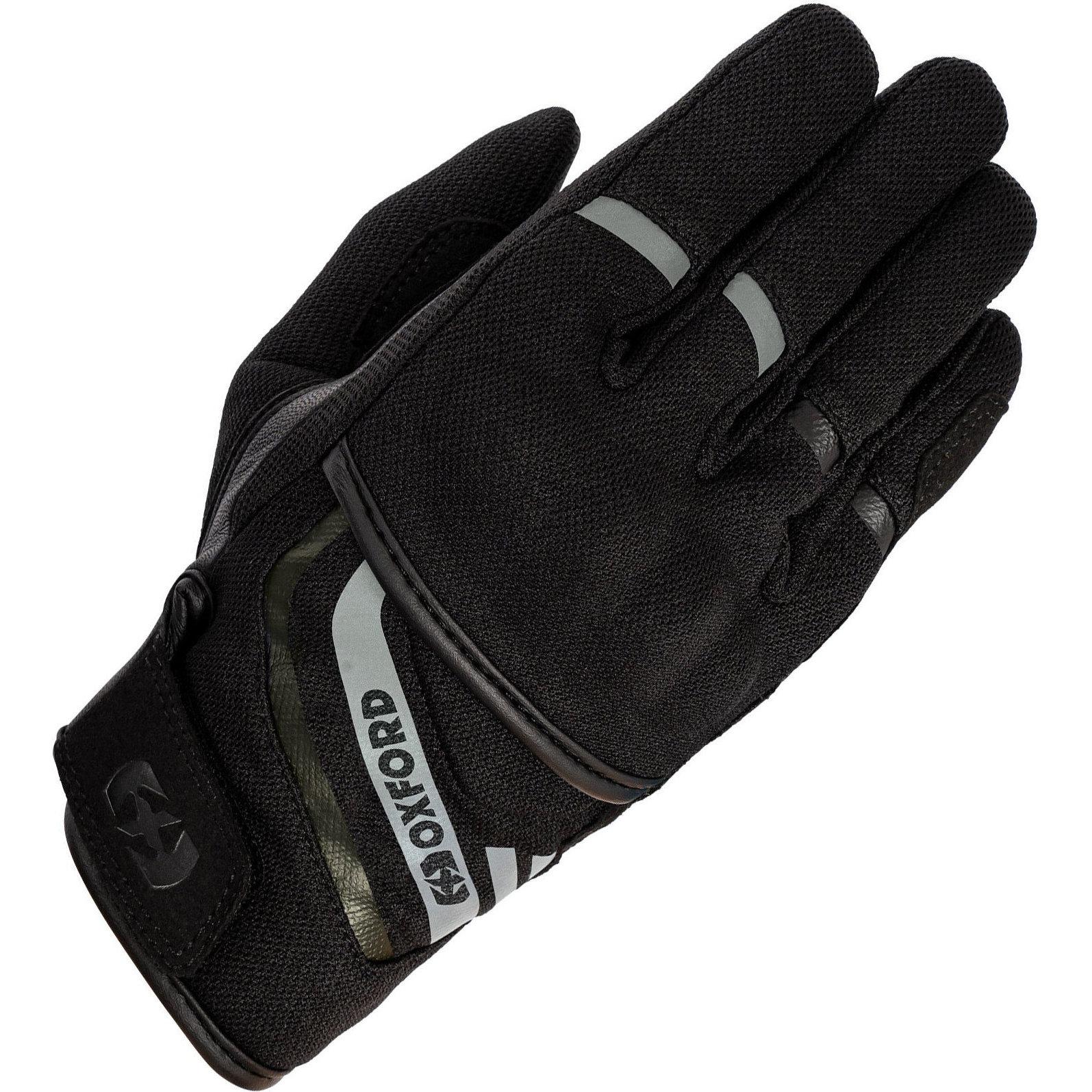 Oxford Stealth Black Dakar 1.0 Motorcycle Gloves L