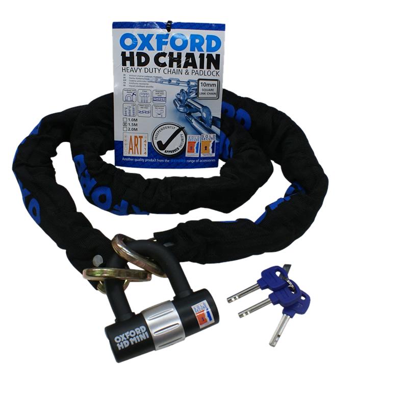 Oxford Hd Chain & Lock 2.0M / 9.5Mm